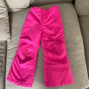 Girls snow pants pink